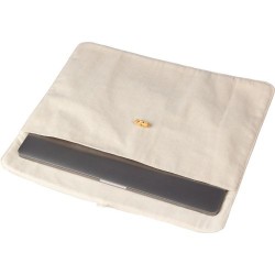 Pochette en coton  220 gr/m² pour ordinateur portable 15'' - Dirk Matières : coton Couleurs : kaki personnalisation rapide en Fr