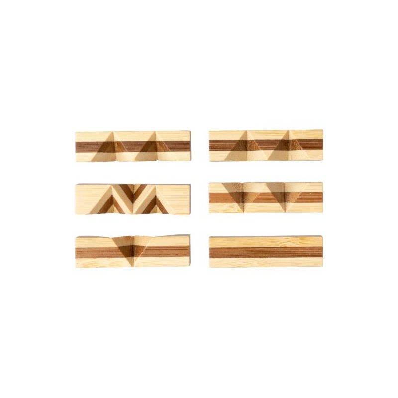 Jeu de patience  en bois - Inge Matières : bambou Couleurs : brun marquage laser ultra précis