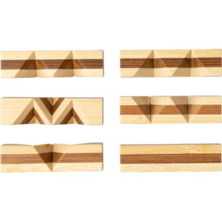 Jeu de patience  en bois - Inge Matières : bambou Couleurs : brun marquage laser ultra précis