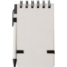 Carnet à spirale  A6 en carton recyclé - Martha Matières : carton Couleurs : blanc personnalisable avec votre logo