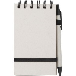Carnet à spirale  A6 en carton recyclé - Martha Matières : carton Couleurs : blanc cadeau entreprise pas cher