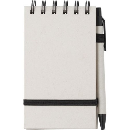 Carnet à spirale  A6 en carton recyclé - Martha Matières : carton Couleurs : blanc cadeau entreprise pas cher