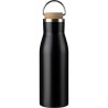 Bouteille  de 500 ml en acier inoxydable recyclé - Aline Matières : bambou Couleurs : noir