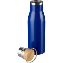Bouteille  de 500 ml en acier inoxydable recyclé - Aline Matières : bambou Couleurs : gris objet promo petit budget