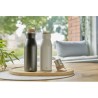 Bouteille  de 500 ml en acier inoxydable recyclé - Aline Matières : bambou Couleurs : bleu cadeau collaborateur premium