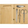 Set Éco-responsable de Manucure Pratique dans un Étui en Bambou Lydia Matières : bambou Couleurs : brun personnalisable avec vot
