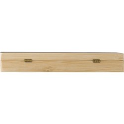 Set Éco-responsable de Manucure Pratique dans un Étui en Bambou Lydia Matières : bambou Couleurs : brun cadeau entreprise pas ch