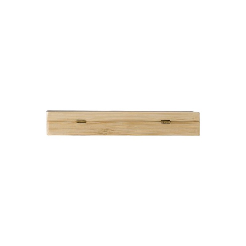 Set Éco-responsable de Manucure Pratique dans un Étui en Bambou Lydia Matières : bambou Couleurs : brun cadeau entreprise pas ch