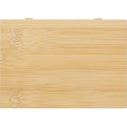 Set Éco-responsable de Manucure Pratique dans un Étui en Bambou Lydia Matières : bambou Couleurs : brun impression haute définit