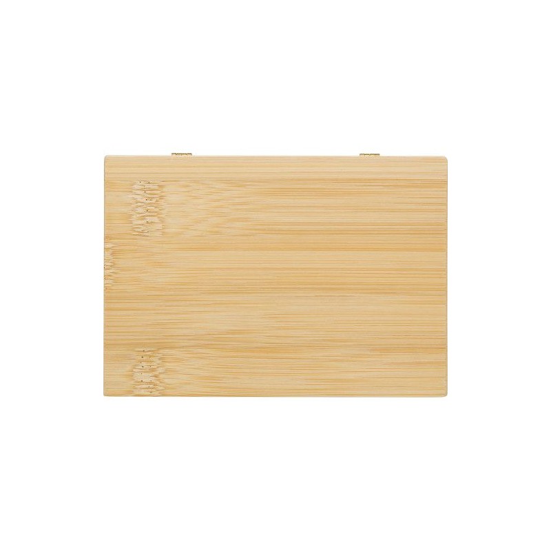 Set Éco-responsable de Manucure Pratique dans un Étui en Bambou Lydia Matières : bambou Couleurs : brun impression haute définit