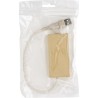 Hub USB-C Éco-responsable et Pratique en Aluminium et Carton Recyclé - Paulo Matières : aluminium Couleurs : brun personnalisabl