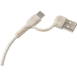 Hub USB-C Éco-responsable et Pratique en Aluminium et Carton Recyclé - Paulo Matières : aluminium Couleurs : brun cadeau entrepr
