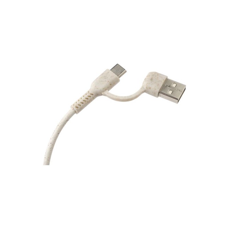 Hub USB-C Éco-responsable et Pratique en Aluminium et Carton Recyclé - Paulo Matières : aluminium Couleurs : brun cadeau entrepr