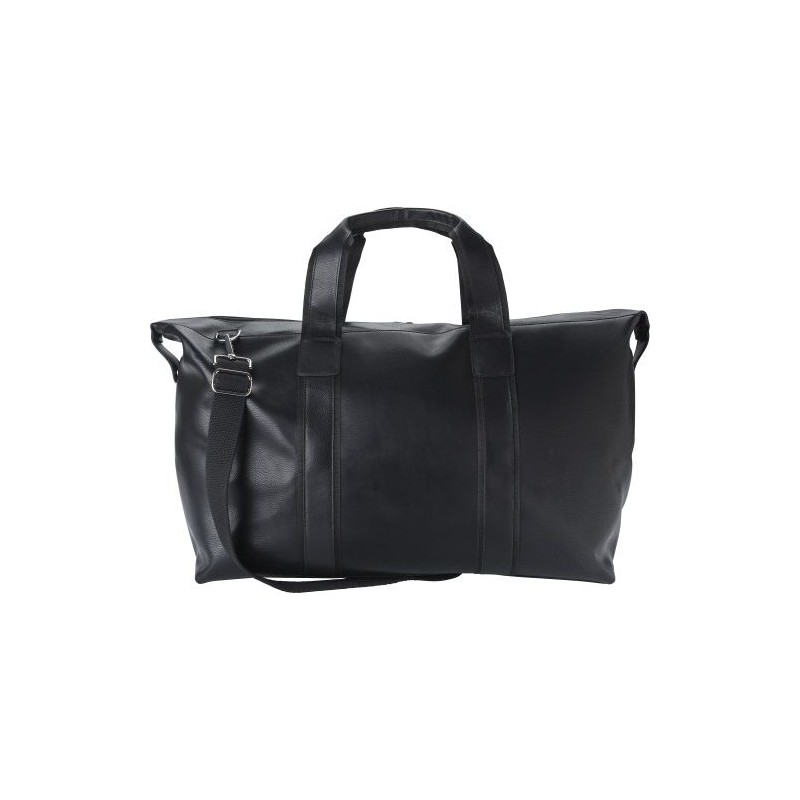 Sac week-end en cuir  personnalisé - Noah Matières : cuir Couleurs : noir