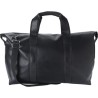 Sac week-end en cuir  personnalisé - Noah Matières : cuir Couleurs : noir personnalisable avec votre logo