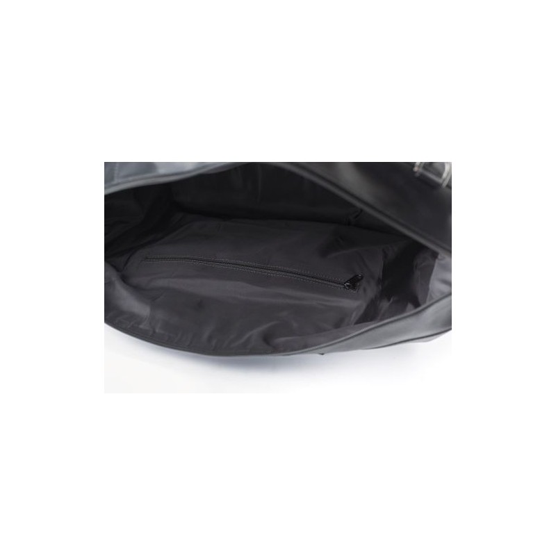 Sac week-end en cuir  personnalisé - Noah Matières : cuir Couleurs : noir cadeau entreprise pas cher