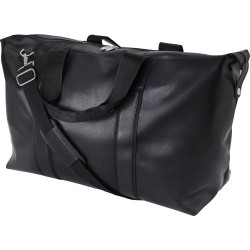 Sac week-end en cuir  personnalisé - Noah Matières : cuir Couleurs : noir goodies publicitaire événementiel