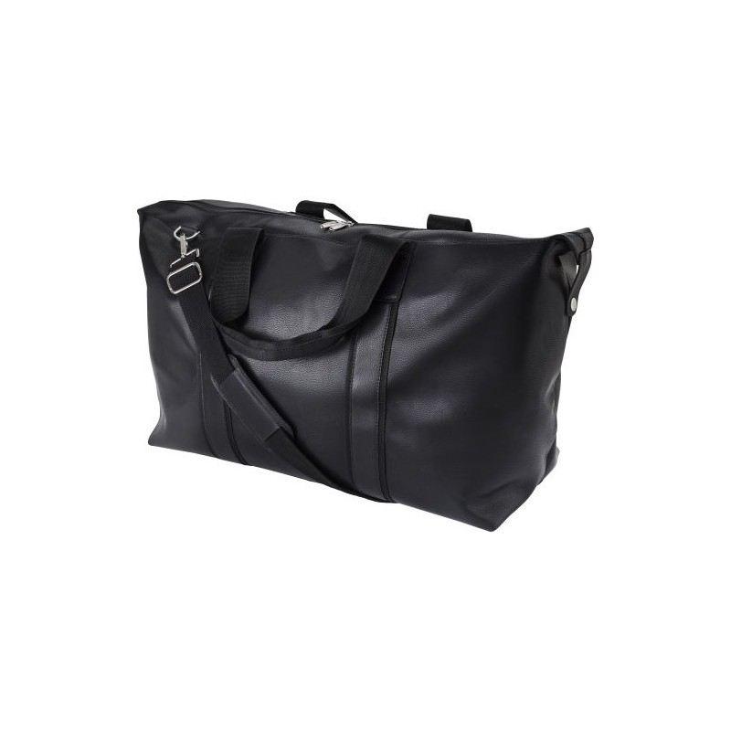 Sac week-end en cuir  personnalisé - Noah Matières : cuir Couleurs : noir goodies publicitaire événementiel