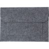 Pochette publicitaire en feutre rPET - Riley Matières : PET recyclé Couleurs : gris