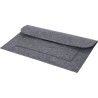Pochette publicitaire en feutre rPET - Riley Matières : PET recyclé Couleurs : gris foncé objet promotionnel éco-responsable