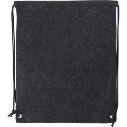 Sac à dos  en feutre rPET pratique Maya Matières : PET recyclé Couleurs : gris foncé personnalisable avec votre logo