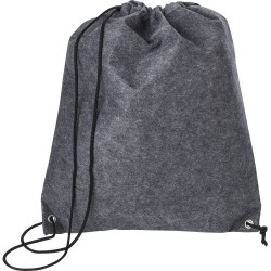 Sac à dos  en feutre rPET pratique Maya Matières : PET recyclé Couleurs : gris foncé marquage laser ultra précis