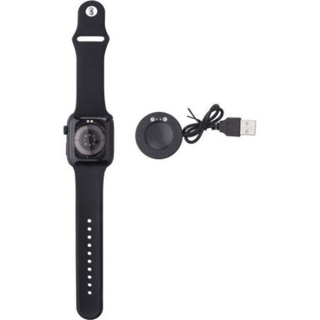 Montre connectée personnalisée pas cher avec suivi de santé optimal - Asher Matières : alliage Couleurs : noir personnalisable a