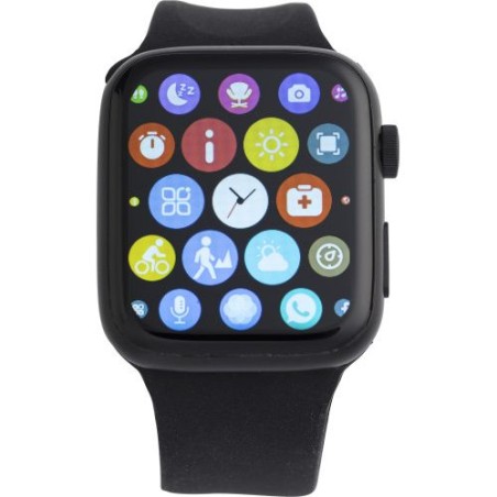 Montre connectée personnalisée pas cher avec suivi de santé optimal - Asher Matières : alliage Couleurs : noir marquage laser ul
