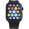 Montre connectée personnalisée pas cher avec suivi de santé optimal - Asher Matières : alliage Couleurs : noir marquage laser ul
