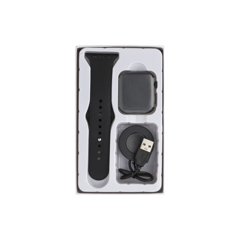 Montre connectée personnalisée pas cher avec suivi de santé optimal - Asher Matières : alliage Couleurs : noir objet promotionne