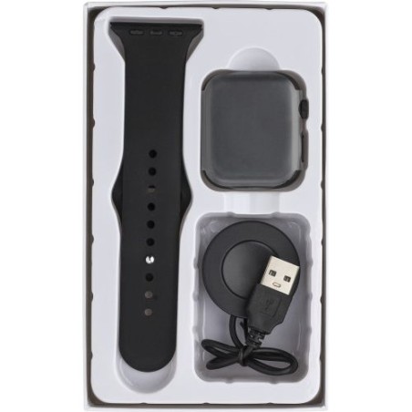 Montre connectée personnalisée pas cher avec suivi de santé optimal - Asher Matières : alliage Couleurs : noir objet promotionne