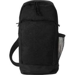 Sac bandoulière en polyester personnalisable - Brandon Matières : alliage Couleurs : noir