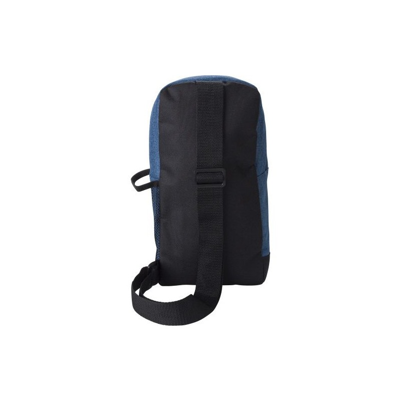 Sac bandoulière en polyester personnalisable - Brandon Matières : alliage Couleurs : noir livraison express 24h 48h