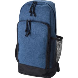 Sac bandoulière en polyester personnalisable - Brandon Matières : alliage Couleurs : noir personnalisation rapide en France