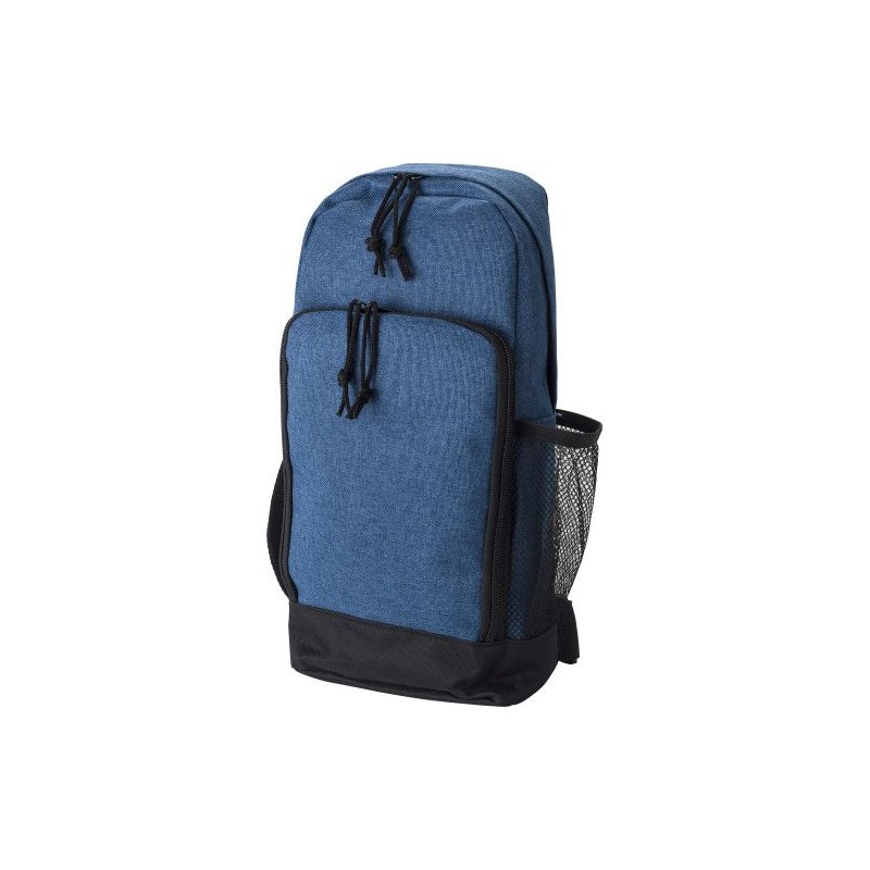 Sac bandoulière en polyester personnalisable - Brandon Matières : alliage Couleurs : noir personnalisation rapide en France