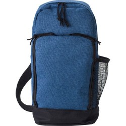 Sac bandoulière en polyester personnalisable - Brandon Matières : alliage Couleurs : bleu cobalt personnalisable avec votre logo