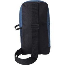 Sac bandoulière en polyester personnalisable - Brandon Matières : alliage Couleurs : bleu cobalt objet promotionnel éco-responsa