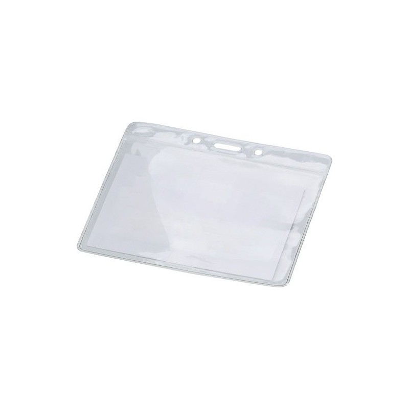 Porte-badge personnalisé en PVC - Philippa, idéal pour événements Matières : PVC Couleurs : naturel personnalisable avec votre l