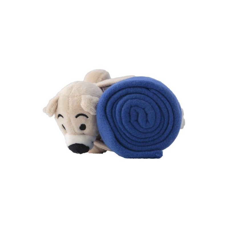 Peluche 'Ours' Douce avec Couverture Polaire Personnalisée Owen Matières : polyester Couleurs : noir personnalisation rapide en 