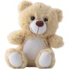 Peluche Éco-responsable 'Ours' Personnalisée en rPET - Samuel Matières : coton Couleurs : brun cadeau entreprise pas cher
