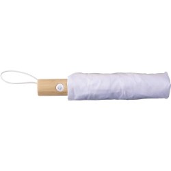 Parapluie pliable  en rPET - Teodora Matières : bambou Couleurs : noir 2