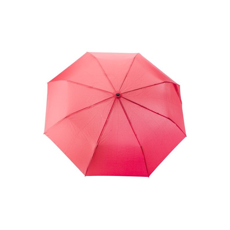 Parapluie pliable  en rPET - Teodora Matières : bambou Couleurs : blanc marquage couleur éclatante
