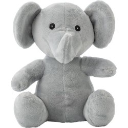 Peluche Éléphant Personnalisée - Jessie, Cadeau Idéal Matières : polyester Couleurs : gris cadeau entreprise pas cher
