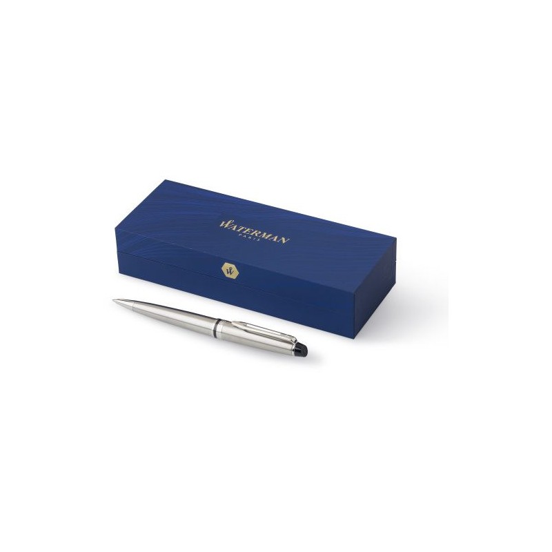 Stylo bille en acier inoxydable élégant Waterman Expert Matières : métal Couleurs : noir accessoire événementiel unique
