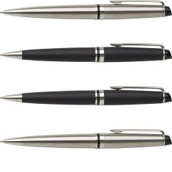 Stylo bille en acier inoxydable élégant Waterman Expert Matières : métal Couleurs : argenté cadeau entreprise pas cher
