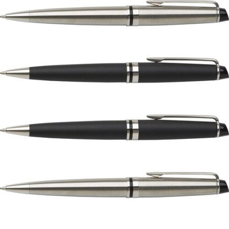 Stylo bille en acier inoxydable élégant Waterman Expert Matières : métal Couleurs : argenté cadeau entreprise pas cher