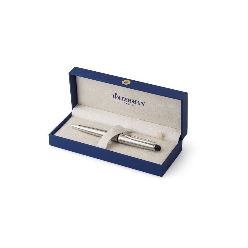 Stylo Bille Waterman Expert en Acier Inoxydable