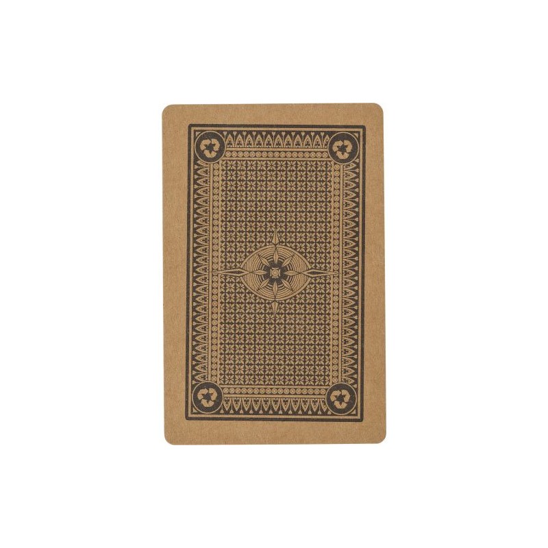 Jeu de cartes s en carton recyclé de 54 cartes - Andreina Matières : kraft Couleurs : brun