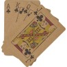 Jeu de cartes s en carton recyclé de 54 cartes - Andreina Matières : kraft Couleurs : brun personnalisable avec votre logo