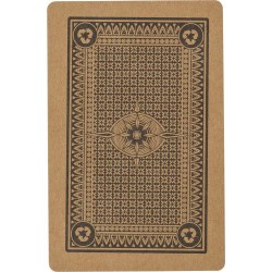Jeu de cartes s en carton recyclé de 54 cartes - Andreina Matières : kraft Couleurs : brun cadeau entreprise pas cher